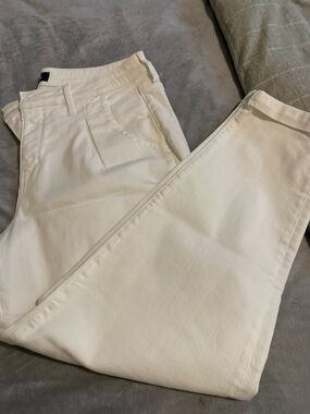 NYDJ Men's Cream Straight-Leg Chinos